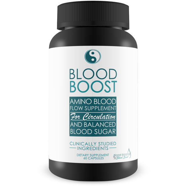 Blood Balance Blood Boost - Amino Acid Blood Flow Supplement for Circulation and Balanced Blood Sugar Support - Improve Blood Flow with L-Arginine - 60 Count