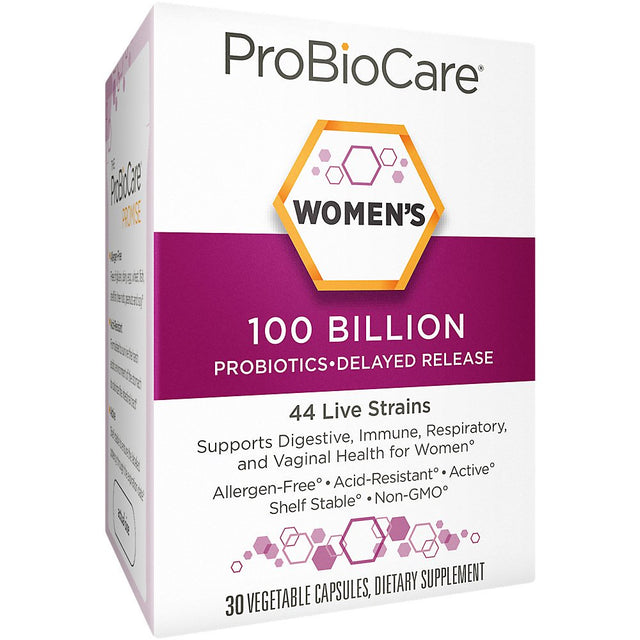 Probiotic for Women - 100 Billion Cfus - Supports Digestive & Vaginal Health (30 Vegetable Capsules)