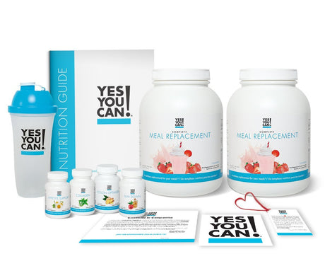 Yes You Can! Transform Kit Complete Meal Replacement - Contains Meal Replacement Powder Shake and Natural Meal Replacement Supplements, Nutritional Healthy Meals Replacement (Strawberry - 60 Servings)