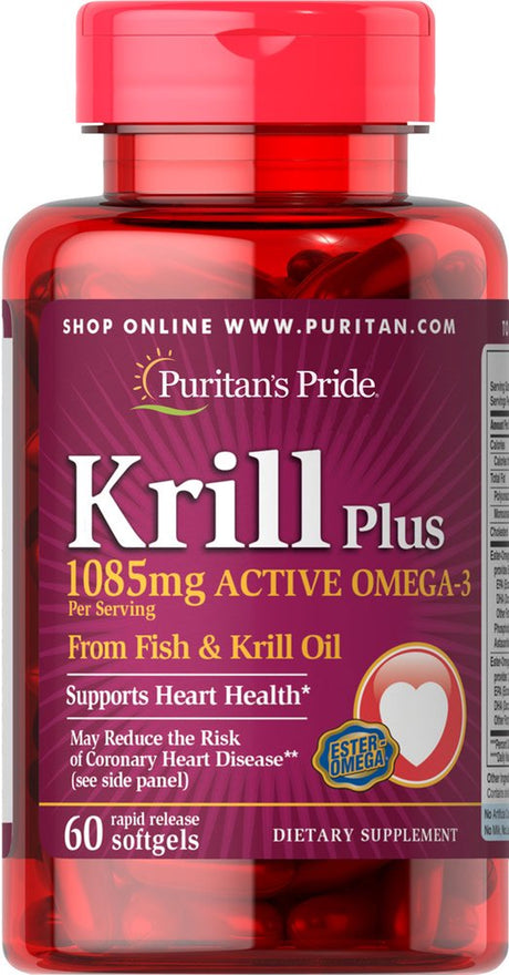 Puritan'S Pride Krill Oil plus High Omega-3 Concentrate 1085 Mg