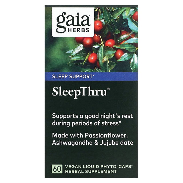 Gaia Herbs, Sleepthru, 60 Vegan Liquid Phyto-Caps