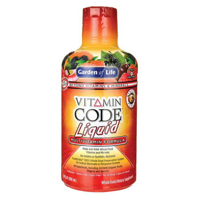 Garden of Life Vitamin Code Liquid Multivitamin Formula - Fruit Punch