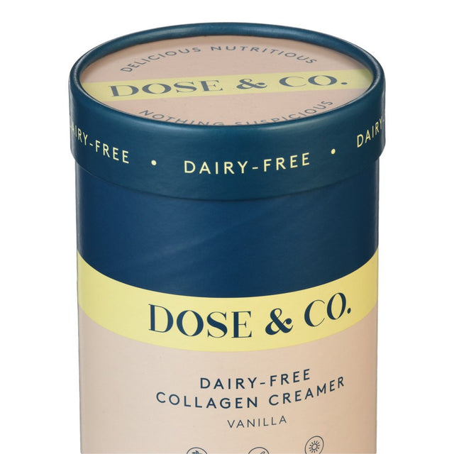 Dose & Co Collagen Dairy-Free Powdered Creamer, Vanilla, 340G (12Oz)