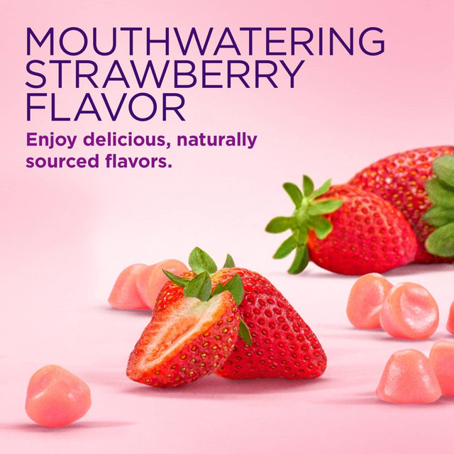 Nature'S Bounty Hair, Skin and Nails Strawberry Gummies, 2500Mcg Biotin, 180 Ct.