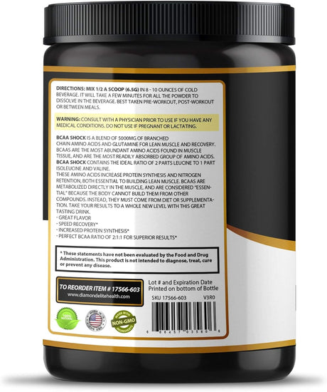 Original BCAA Powder 2:1:1 - Branched Chain Amino Acids for Muscle Building & Recovery, Fat Burning Support - Fruit Punch & Watermelon (45 Servings)