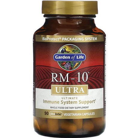 Garden of Life RM-10 Ultra, Ultimate Immune System Support, 90 Ultrazorbe Vegetarian Capsules