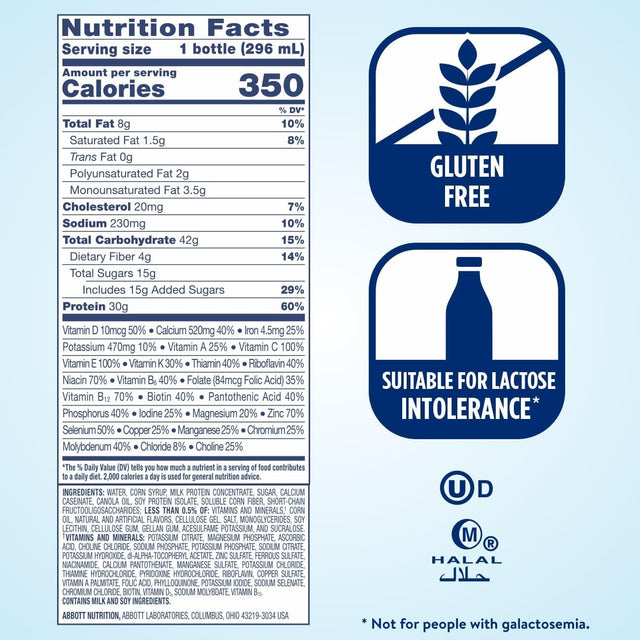 Ensure COMPLETE Nutrition Shake, 30G of Protein, Meal Replacement Shake, with Nutrients for Immune Health, Chocolate, 10 Fl Oz (Pack of 24)