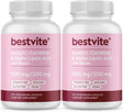 BESTVITE Acetyl L-Carnitine 500Mg & Alpha Lipoic Acid 200Mg per Capsule with Biotin (240 Vegetarian Capsules) (120 X 2) - No Stearates - Vegan - Non GMO - Gluten Free