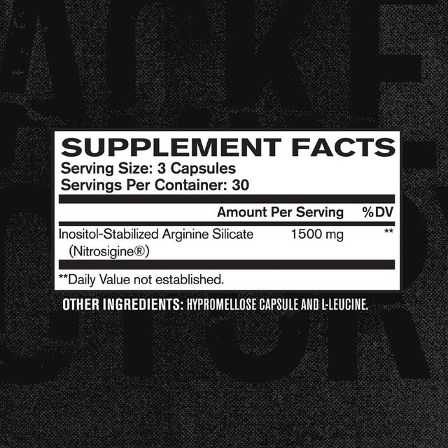 L Arginine (Patented Nitrosigine) 1500Mg - Patented Bonded L-Arginine Silicate Nitric Oxide (NO) Booster Pre Workout Supplement for Muscle Growth, Pumps, Vascularity, Energy - 90 Veggie Pills