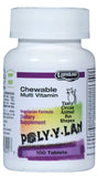 Landau Kosher Poly-Y-Lan Multi Vitamin Chewable Circus Shape for Children Iron Free - 100 Tablets