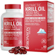 Bronson Pure Premium Antarctic Krill Oil 1000Mg W/ Omega-3S, Astaxanthin - Heavy Metal Tested Non-Gmo, 60 Softgels (30 Servings)