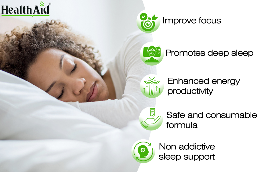 HealthAid Melatonin 3mg Supplement for Men & Women | Supports Relaxation, Restful Sleep & Healthy Sleep Cycle | 60 Tablets(Pack of 4)