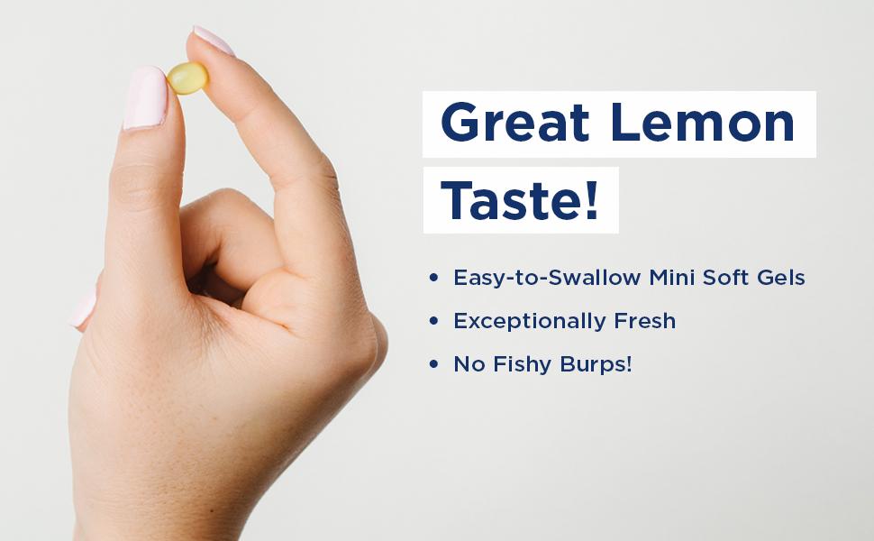 Nordic Naturals Complete Omega Junior | 283 Mg Omega 3 Fish Oil For Kids | EPA & DHA Supplement With Gla, Oa | Omega 3 6 9 Dietary Supplement | Lemon Flavour | 180 Mini Softgel