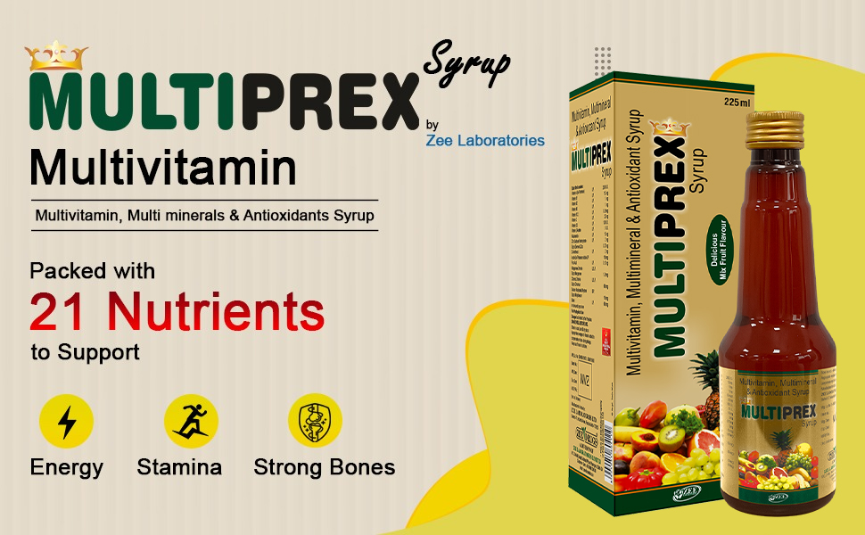Multivitamin Syrup | Boosts Immunity | Powerhouse of Vitamins & Minerals | (225ml Each) - Pack of 3