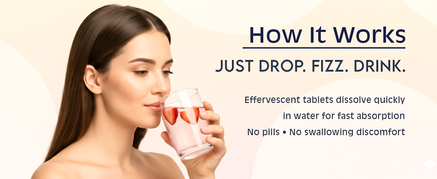 Melatonin Effervescent Tablets 20 | Sleep Support Supplement for Deep Rest & Relaxation | Helps Improve Sleep Quality & Night Recovery | Fast Absorbing Night Formula