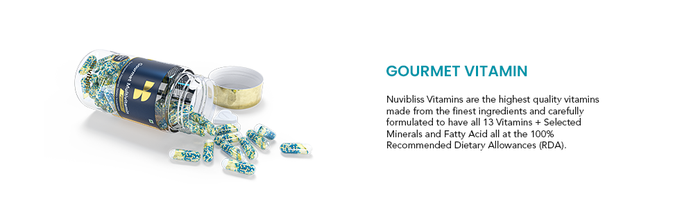 Gourmet Multivitamin for Men | Vital Supplement for Heart, Brain, Bone, Joints, Vision, Skin, Hair, Energy,Stamina,Immunity | Capsules with Omega Oil & Essential Nutrients(30 Capsules)