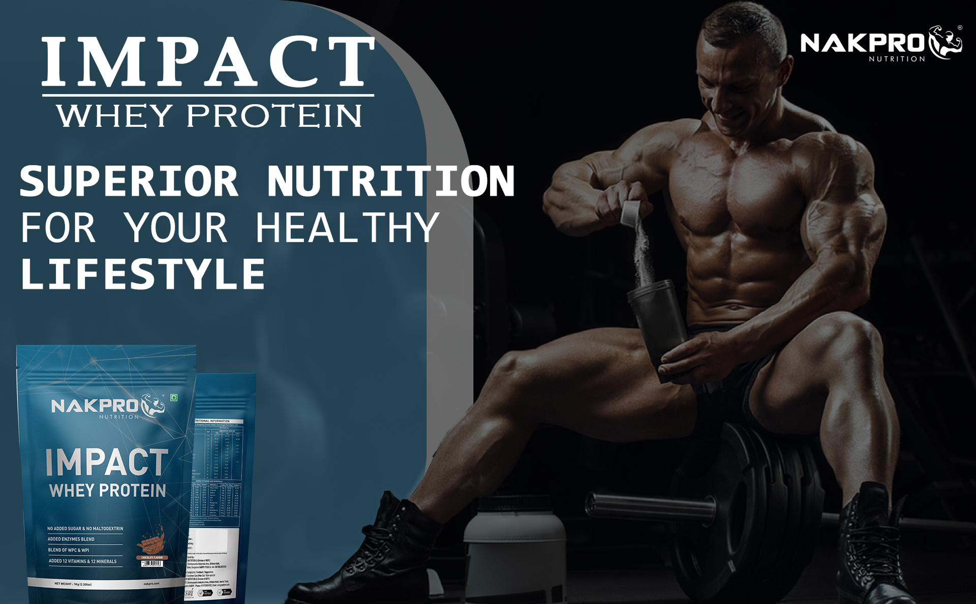 NAKPRO NUTRITION Impact Whey Protein Isolate & Concentrate | 1 kg | 24g Protein | Malai Kulfi | Trustified Certified | Added Digestive Enzymes, Vitamins & Minerals