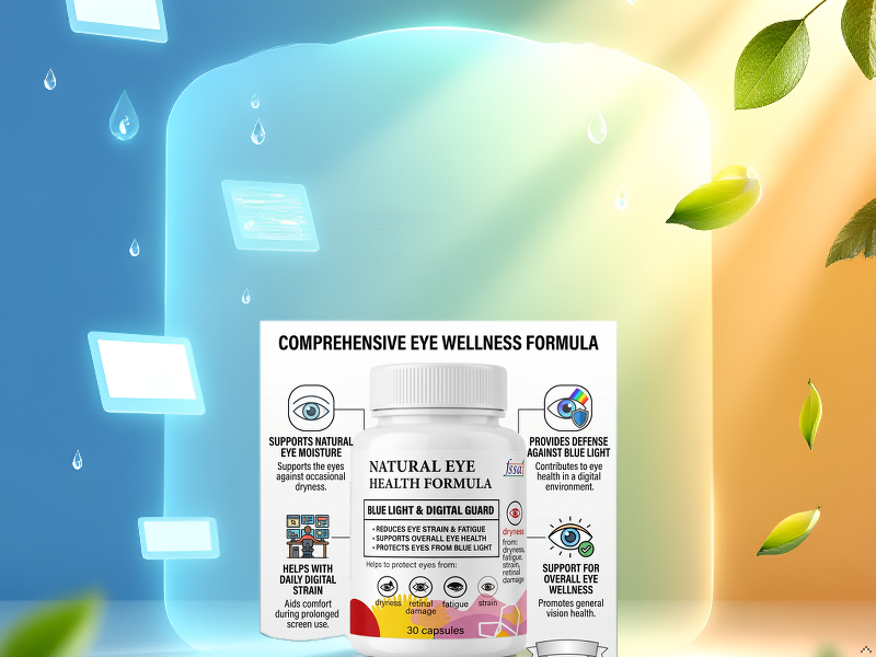 Vision Support Natural Eye Health Formula Capsules | Blue Light & Digital Screen Support Supplement | Helps Support Eye Comfort, Vision Wellness & Daily Eye Care | 30 Capsules | visirax Natural Eye Health Formula