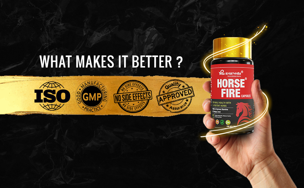 Horse Fire Capsule, Strength & Stamina Booster For Men Wellness (Pack of 30 Capsules)