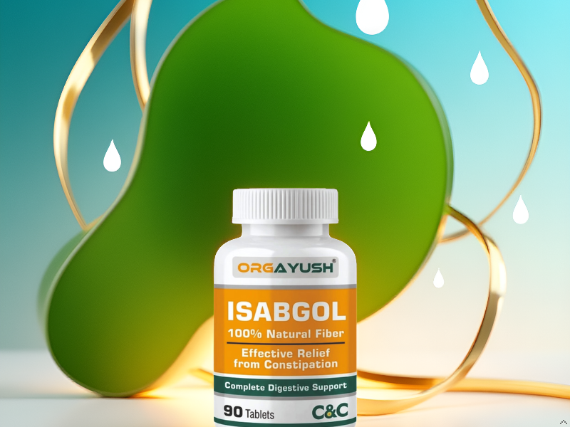Isabgol Psyllium Husk Tablets – Digestive Support Supplement for Gut Health & Bowel Regularity, Gentle Fiber Tablets for Daily Use (Pack of 3)