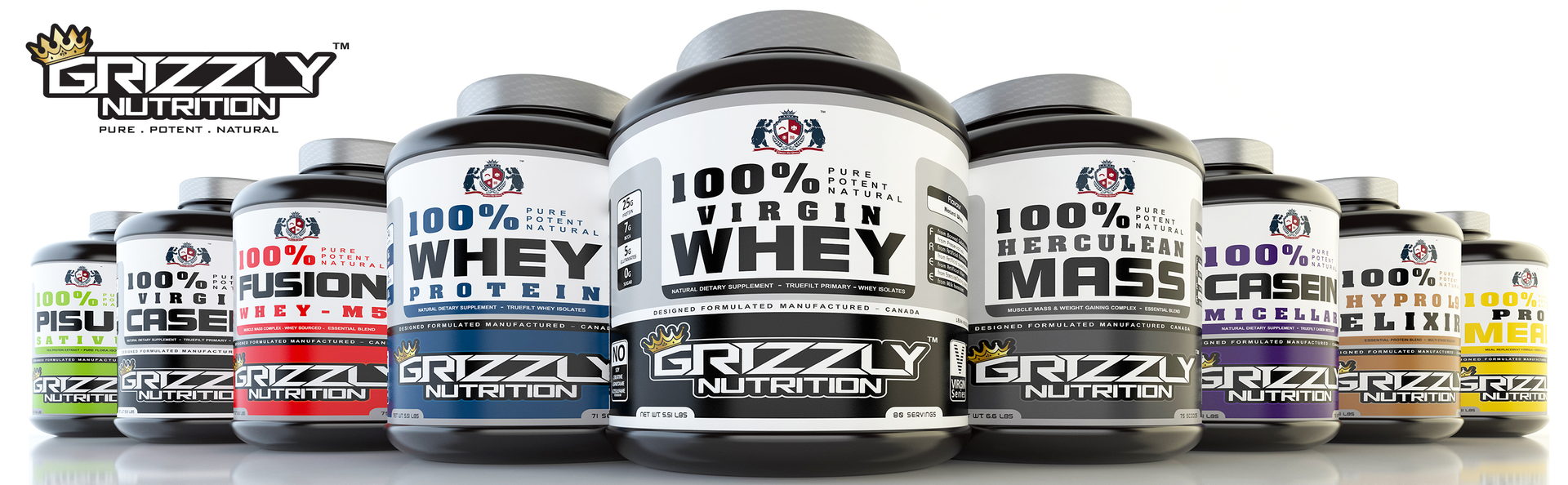 Grizzly Nutrition - Pure EAA Isolate, Full Spectrum 9 Essential amino plus bcaa, Intra workout - muscle growth, endurance, vegan fermented, supports keto, 300gr/50 servings (Kiwi Crush Martini)