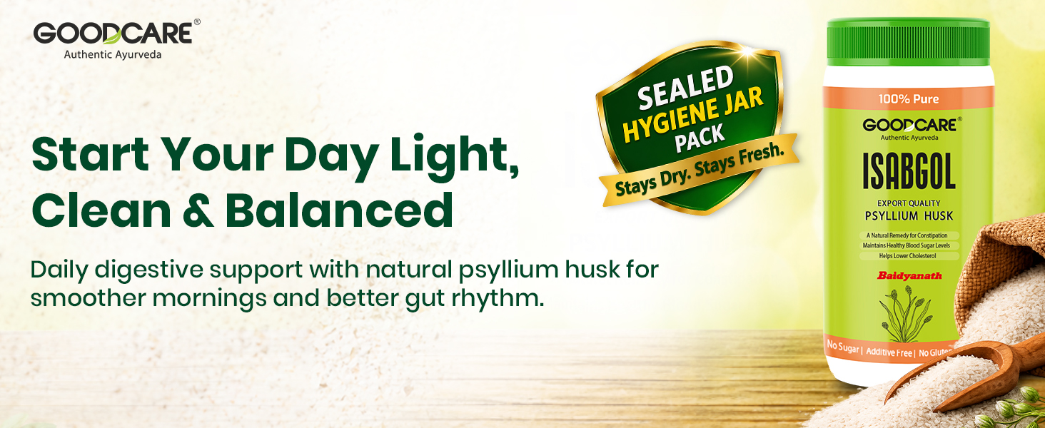 Goodcare Isabgol Psyllium Whole Husk Powder with Fiber 100g