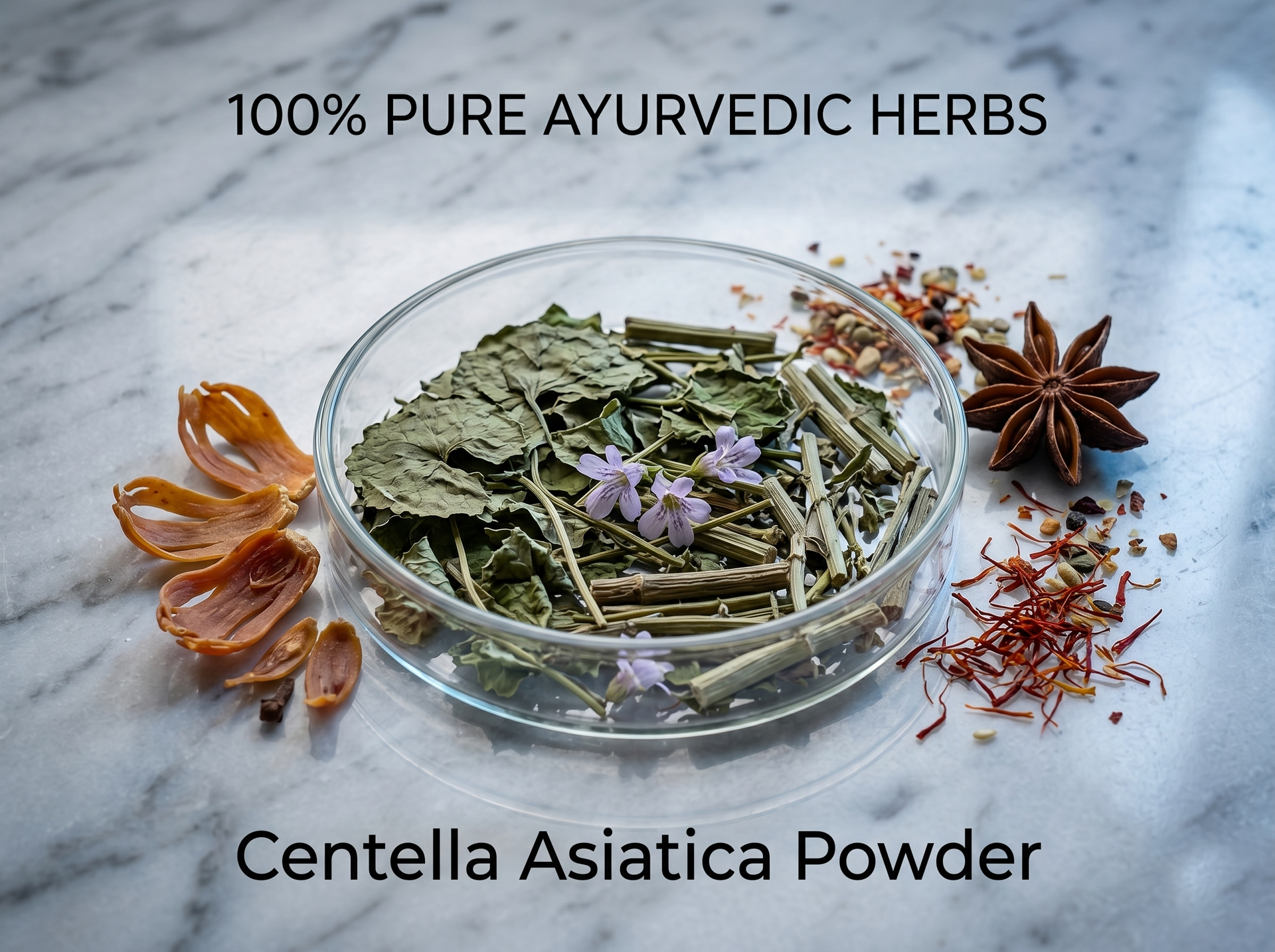 IndianJadiBooti Pure Centella Asiatica Powder (Gotu Kola) | Raw Mandukaparni Herb for DIY Cica Face Mask, Skin Elasticity & Cognitive Wellness | Skin Treatment Mask for Skincare & Hair Care (50g)