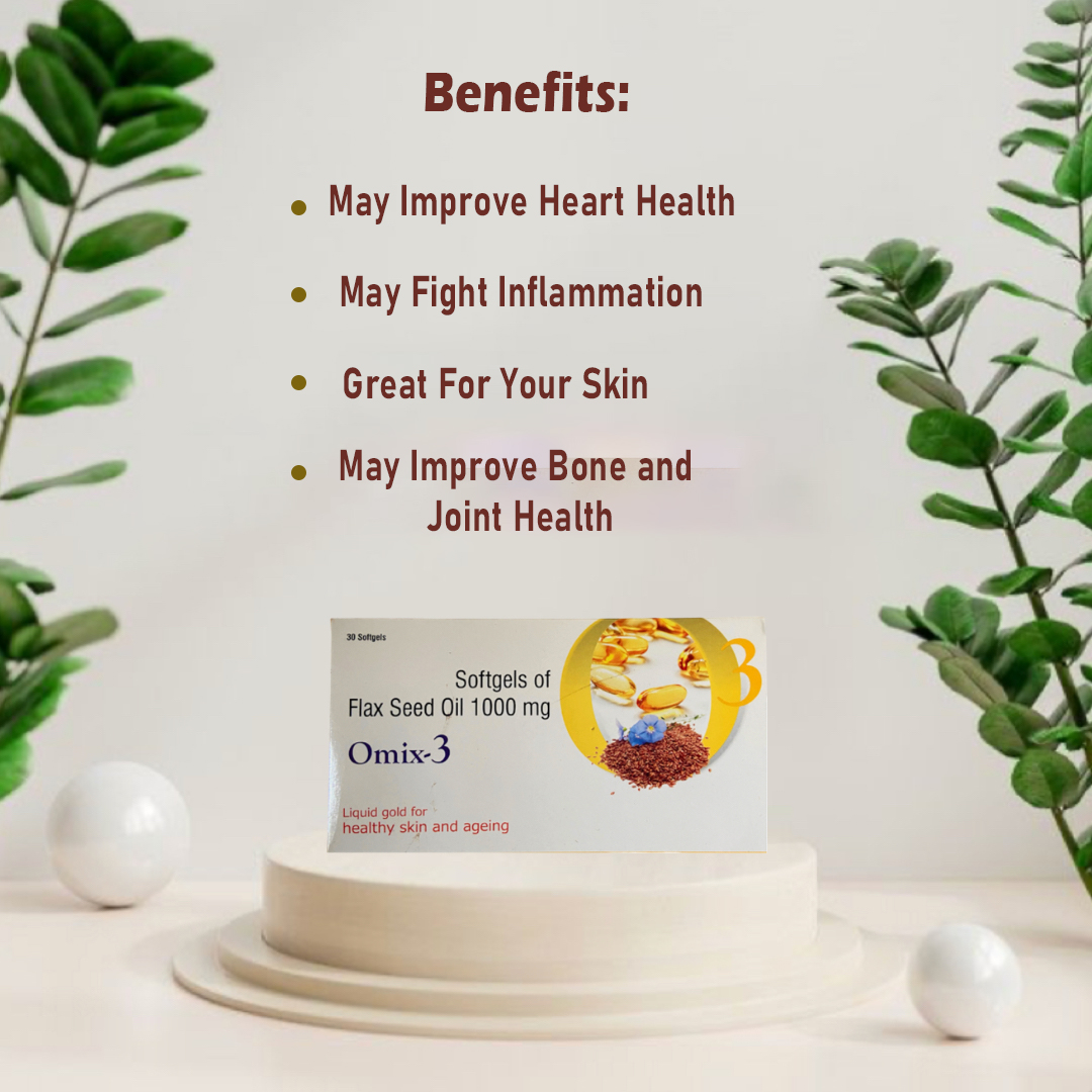 Cold Pressed Flaxseed Oil 1000mg Omega 3 6 9 Capsules for Men and Women | Plant-Based Omega 3 Supplement | Omega 369 | Flaxseed Oil Omega3 Softgel Capsule | Omega Fatty Acid (90 Capsules)