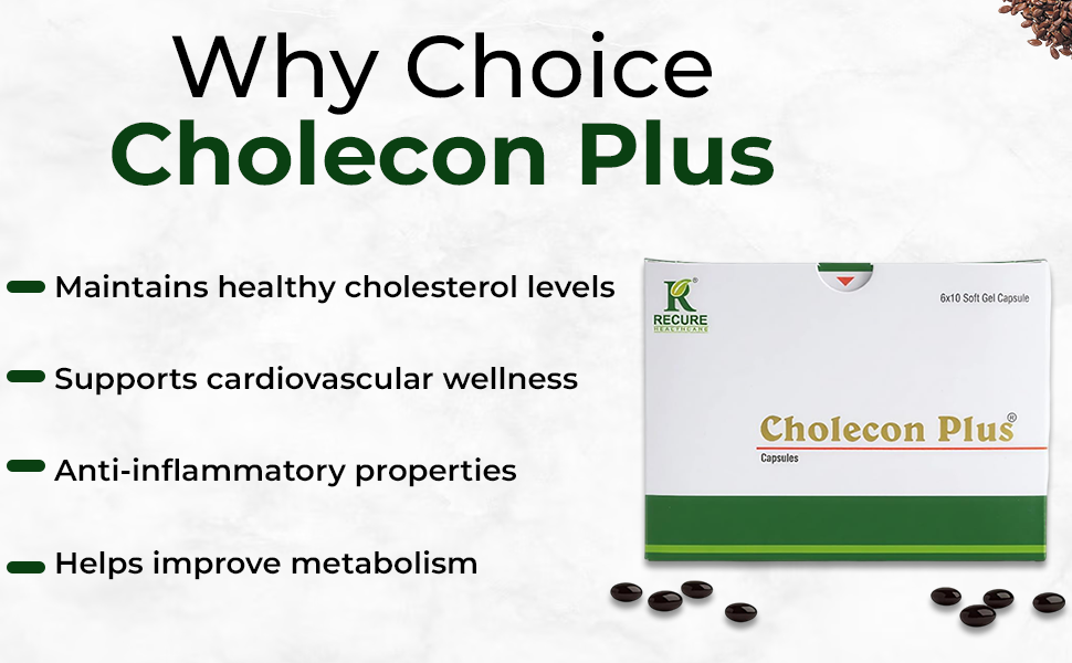 Cholesterol Control Care Ayurvedic Supplement (Pack of 60) | Contains Oils of Flaxseed, Methi, Darchini and Garlic | Cholesterol tablets ayurveda