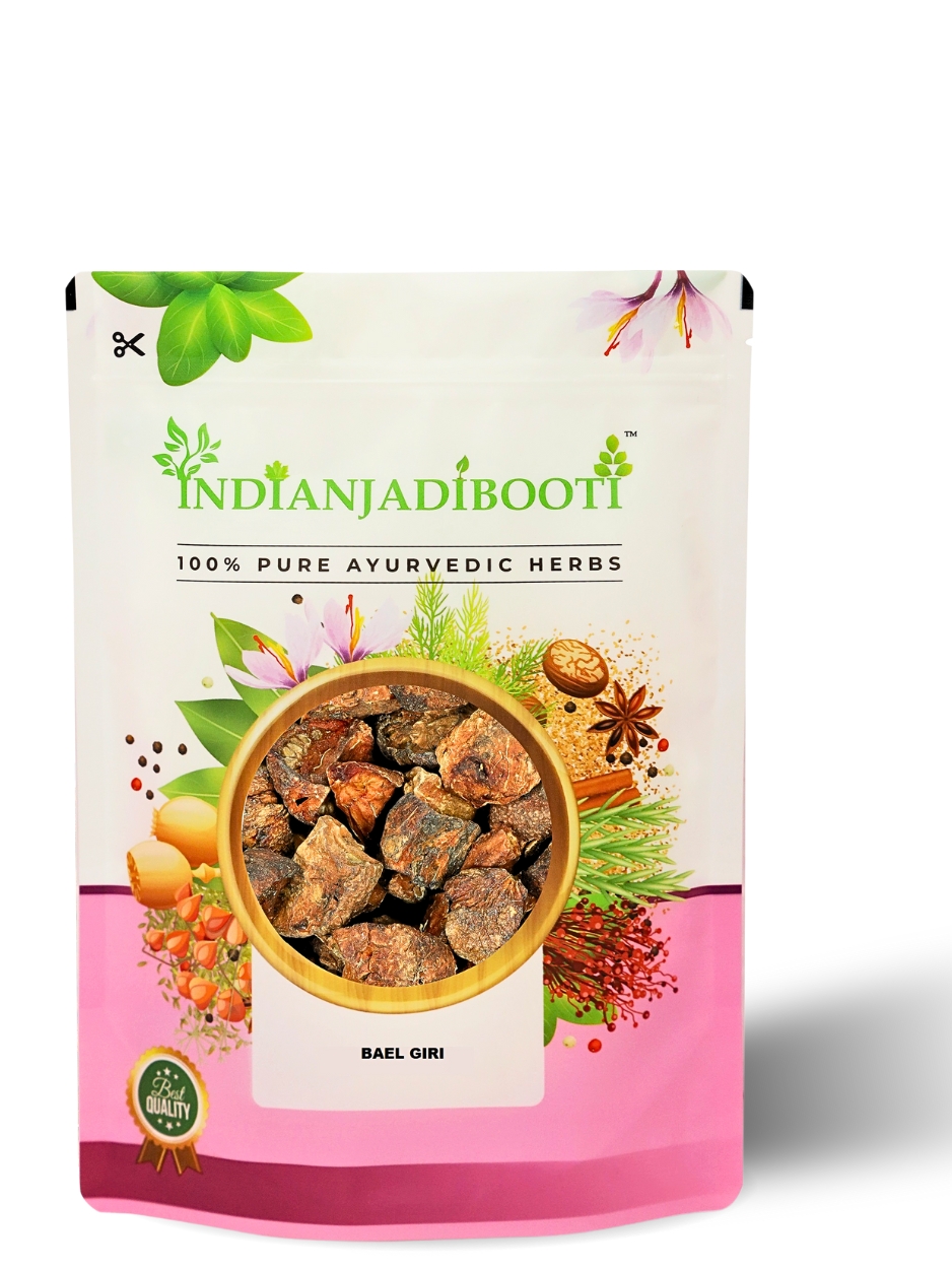 ndianJadiBooti Pure Bael Fruit (Dried Bilva Chunks) | Raw Wood Apple for Gastrointestinal Stability, Bowel Comfort & Deep Gut Detox| (100G)