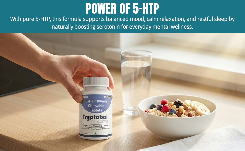 5-HTP (LeeWell) 100mg Chewable Tablets- 60 Tablets