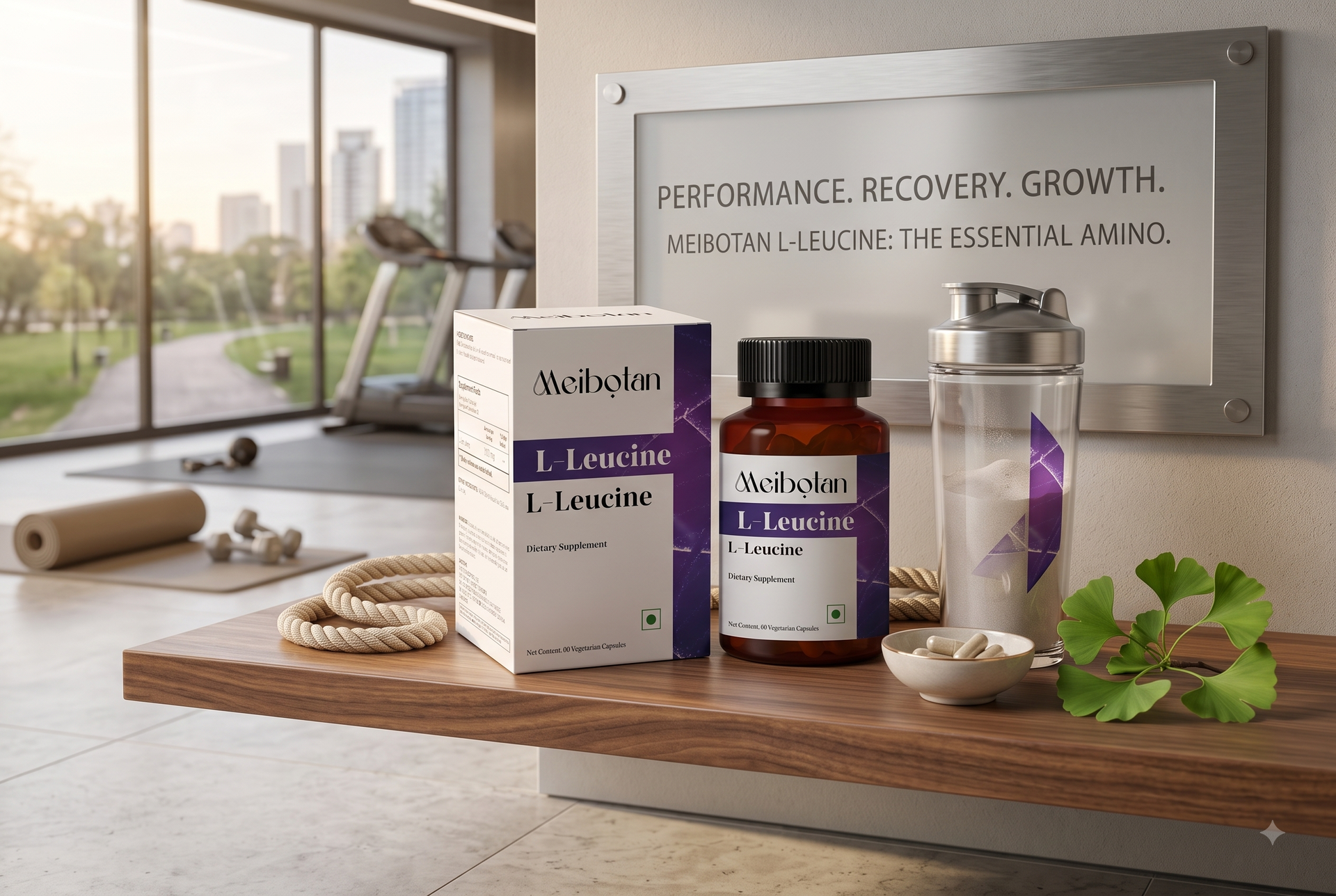 L-Leucine 1000 mg | Support Muscle Health | For Both Men & Women- 60 Veg Capsules