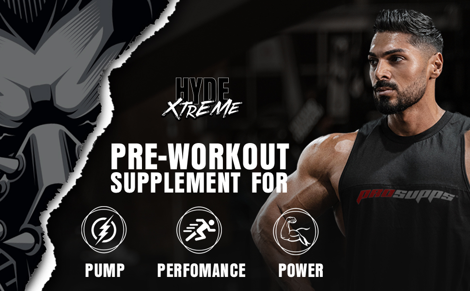 ProSupps Hyde Xtreme Pineapple High Stim Pre Workout, 30 Servings