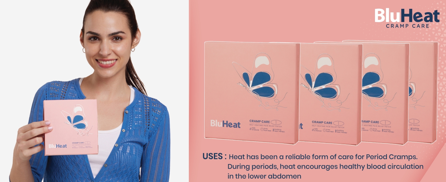 Period Pain Relief Patches 3 Heat Therapy Patch for Quick 8 Hours of Menstrual Cramp Relief, Air Activated Natural & Safe, Travel-Friendly Substitution for Hot Water Bags