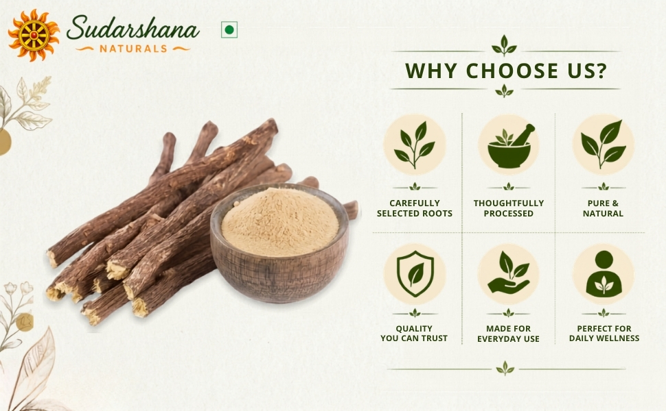 Mulethi Sabut 100g Whole Licorice Root Sticks