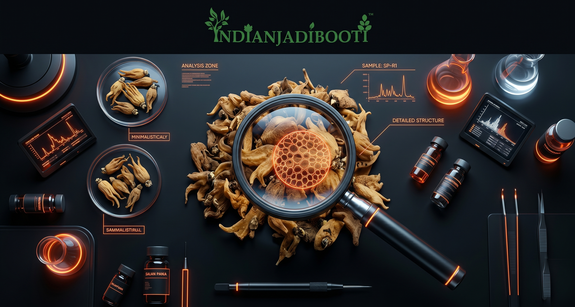 IndianJadiBooti Salam Panja Roots | Pure Dactylorhiza Hatagirea | Premium Ayurvedic Herb for Active Lifestyle, Energy & Physical Endurance | 100% Natural Raw Jadi Booti | FSSAI Licensed (10g)