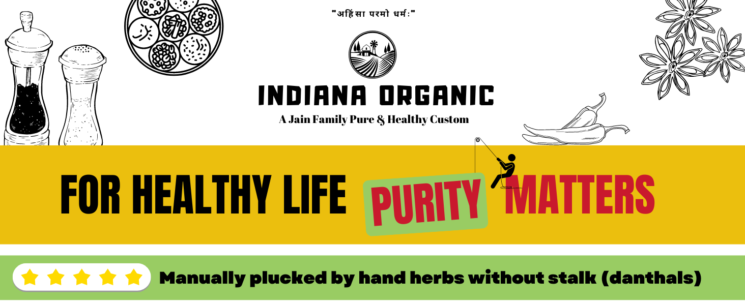 Indiana Organic Moringa Whole Leaves Dry Leaf, Dried Drumstick Tree Leaves, Natural Super-Food – Essential Nutrition Superfood, Helps Naturally Boost Energy Levels, Improves Stamina & Vitality, Rich In Vitamins & Minerals - 35 Gram