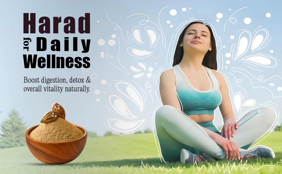 Brijbooti Natural Harad Badi Powder 250 Gm - Haritaki Powder -Kadukkai Powder - Karakkaya - Ayurvedic Digestive Supplement | FSSAI, GMP, ISO Certified