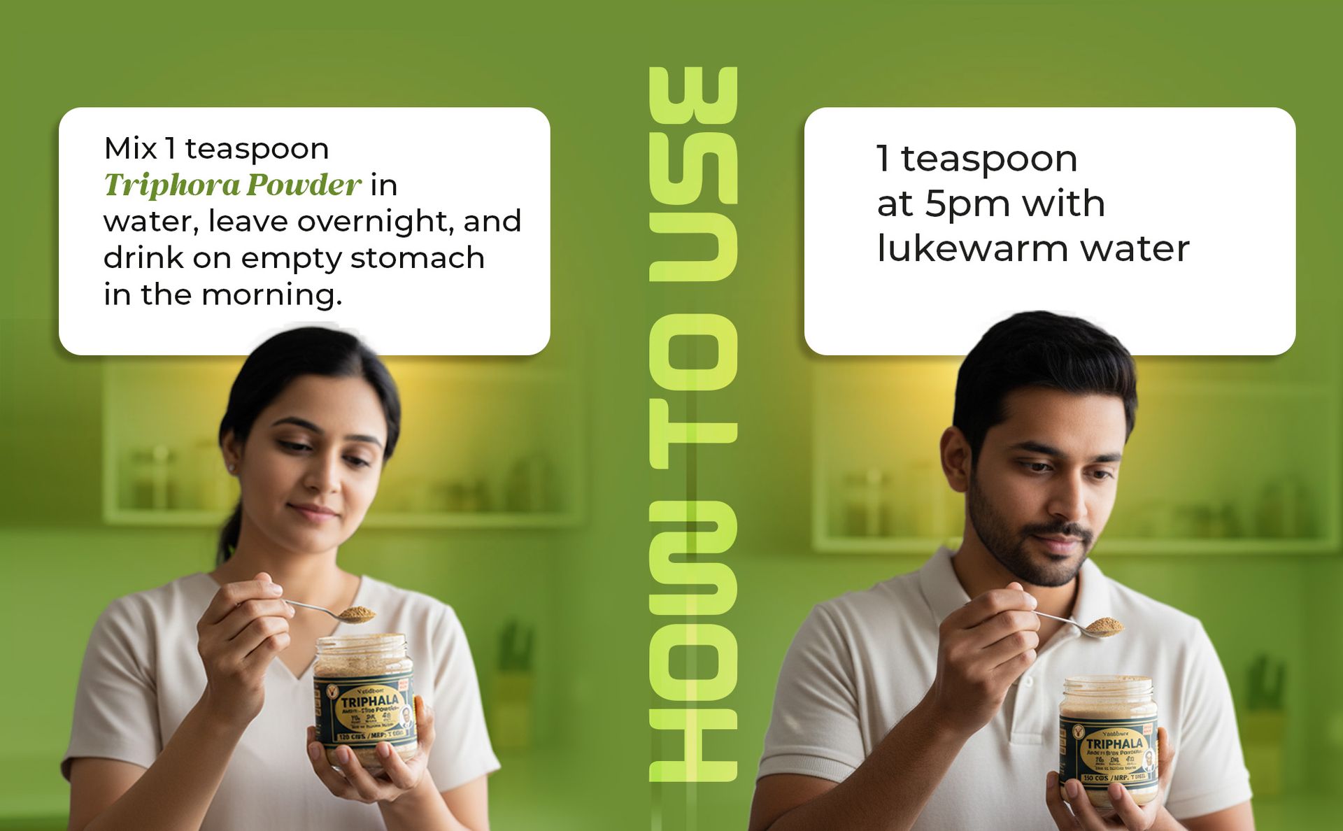 Vaidban Triphora Amrit (Triphala Extra Version) 120g - Traditional Ayurvedic Churna for Digestion, Constipation Relief & Detox | Pure Amalaki, Bibhitaki & Haritaki | Natural Colon Cleanse & Gut Health Supplement