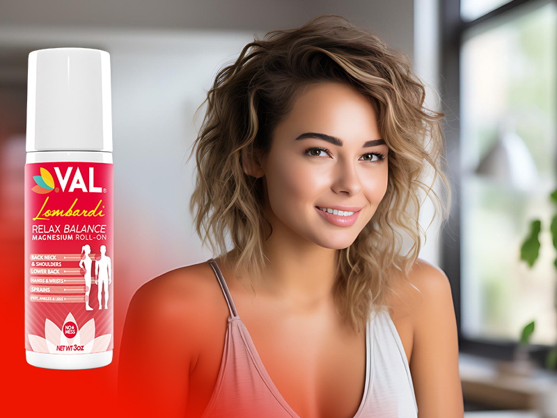 VAL Magnesium Roll-On for Joint & Muscle Relief | Fast-Acting Zechstein Magnesium with Arnica, Menthol & Herbal Extracts | Natural Pain Relief | 3oz | No Mess, Non-Greasy