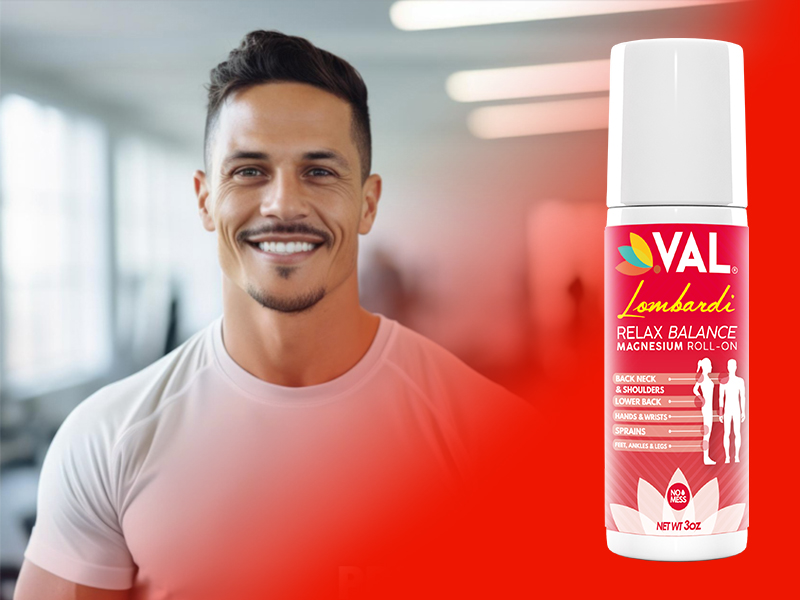 VAL Magnesium Roll-On for Joint & Muscle Relief | Fast-Acting Zechstein Magnesium with Arnica, Menthol & Herbal Extracts | Natural Pain Relief | 3oz | No Mess, Non-Greasy