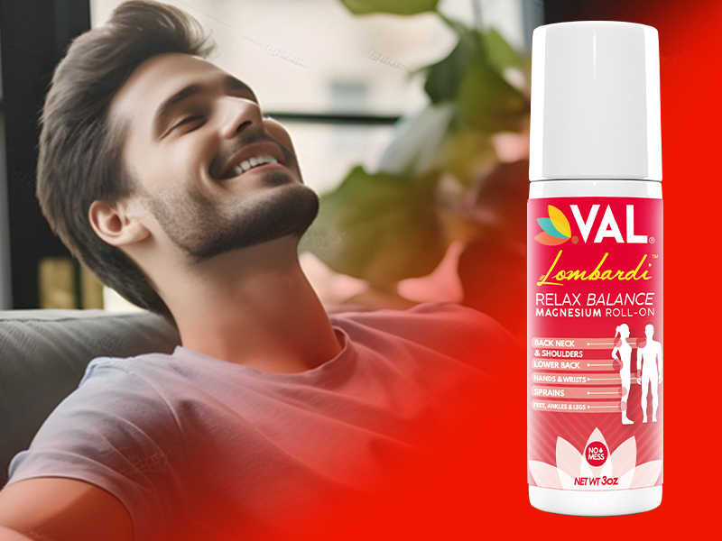 VAL Magnesium Roll-On for Joint & Muscle Relief | Fast-Acting Zechstein Magnesium with Arnica, Menthol & Herbal Extracts | Natural Pain Relief | 3oz | No Mess, Non-Greasy