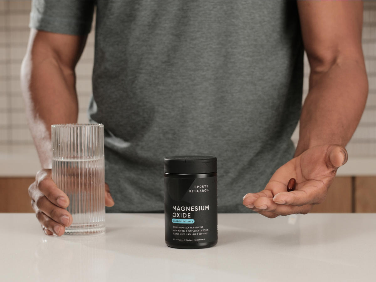 Sports Research® Magnesium Oxide 420mg w/Coconut MCT Oil, 90 Softgels