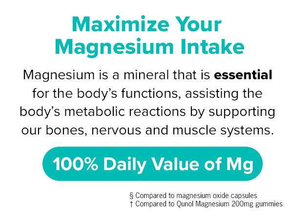 Qunol Magnesium 420mg, Extra Strength, High Absorption, Vegetarian, 120ct