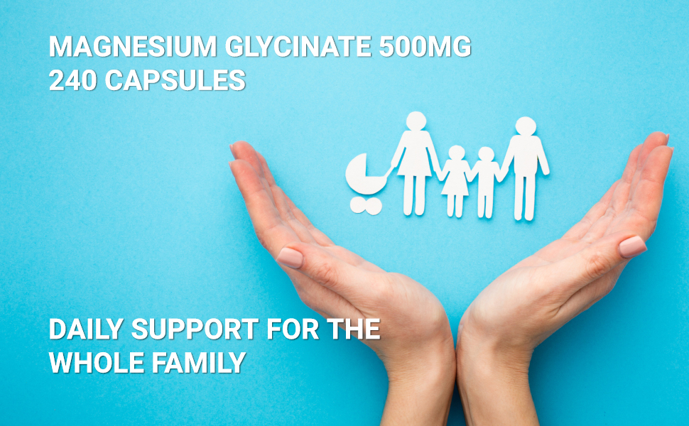 UpNourish Magnesium Glycinate Chelate 500mg Capsules - Highly Absorbable Pure Chelated Magnesium Supplement