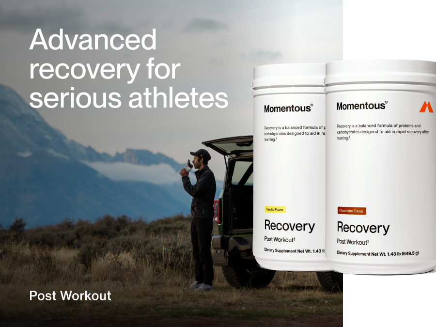 Momentous Grass-Fed Recovery Whey Protein Isolate Powder, 20g, Chocolate