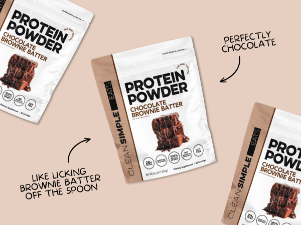 Clean Simple Eats Whey Isolate Protein Powder, Brownie Batter, 30 Servings