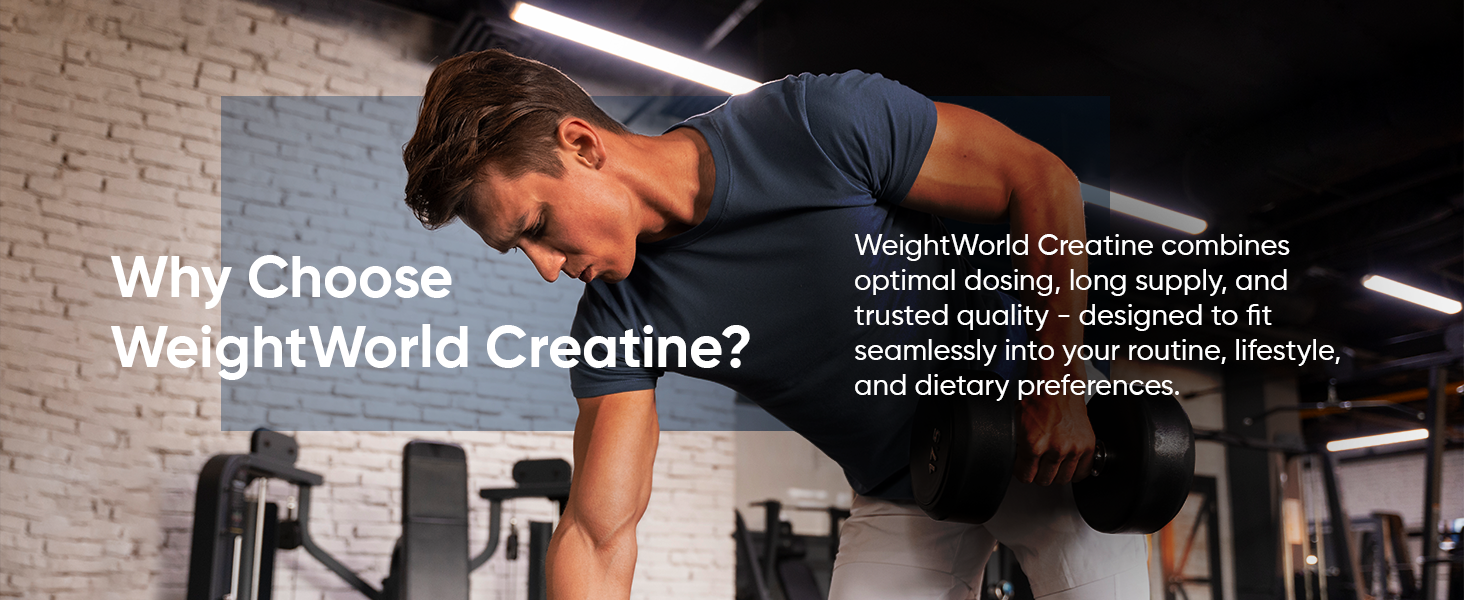 WeightWorld Micronized Creatine Monohydrate 3000mg |1000mg per Tab | 270 Ct