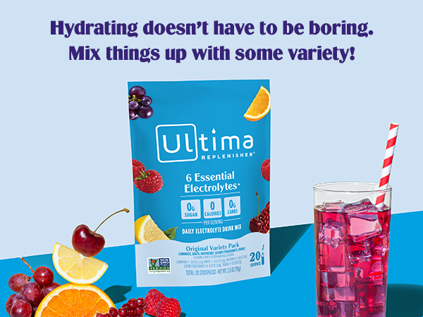 Ultima Replenisher Original Variety Electrolyte Packets, 20 Stickpacks