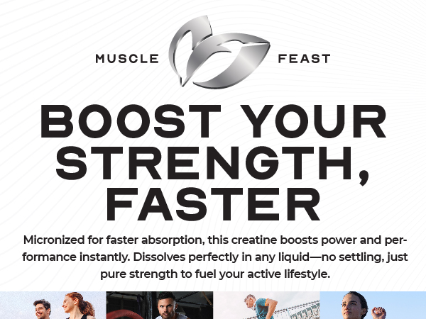 Muscle Feast Creapure Micronized Creatine Monohydrate Powder, Unflavored